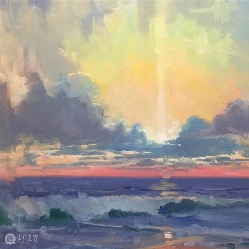 有光，有爱，在人间  纯灰艺术 人间 绘画 时间段 美国 画家 Sloane 身边 环境 差别 海浪 崇真艺客