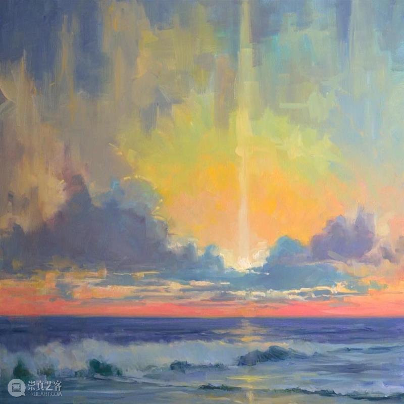 有光，有爱，在人间  纯灰艺术 人间 绘画 时间段 美国 画家 Sloane 身边 环境 差别 海浪 崇真艺客