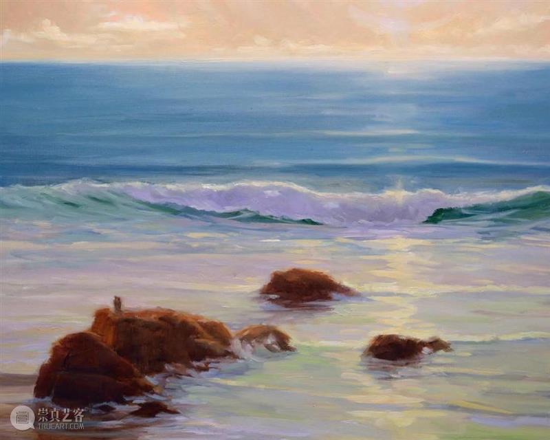有光，有爱，在人间  纯灰艺术 人间 绘画 时间段 美国 画家 Sloane 身边 环境 差别 海浪 崇真艺客