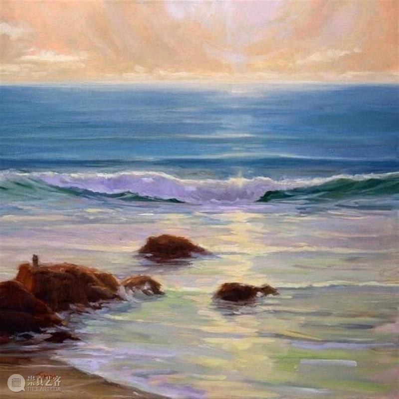 有光，有爱，在人间  纯灰艺术 人间 绘画 时间段 美国 画家 Sloane 身边 环境 差别 海浪 崇真艺客