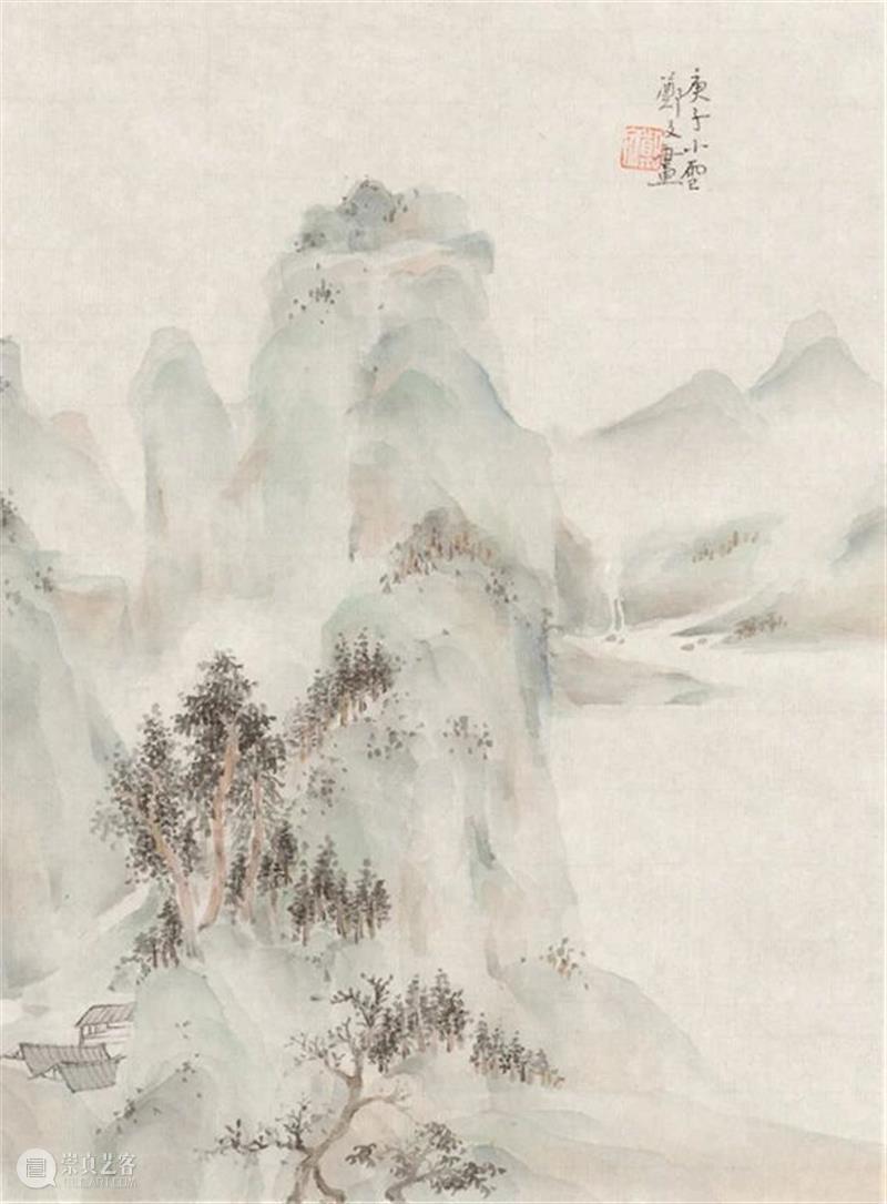 有淡雅之风，怀旷远之度——郑文山水画谈片 | 徐明松 怀旷远之度 郑文 山水画 徐明松 片文 海报 画面 代表 未来数字 时代 崇真艺客