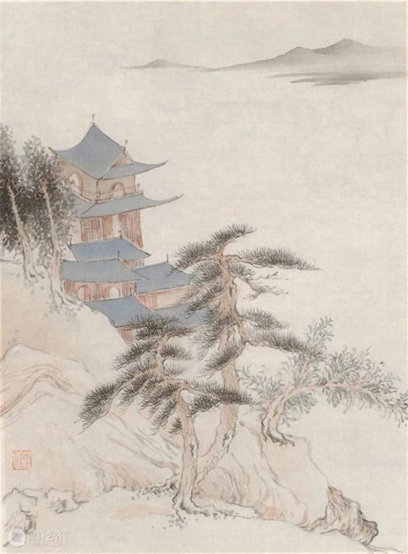 有淡雅之风，怀旷远之度——郑文山水画谈片 | 徐明松 怀旷远之度 郑文 山水画 徐明松 片文 海报 画面 代表 未来数字 时代 崇真艺客