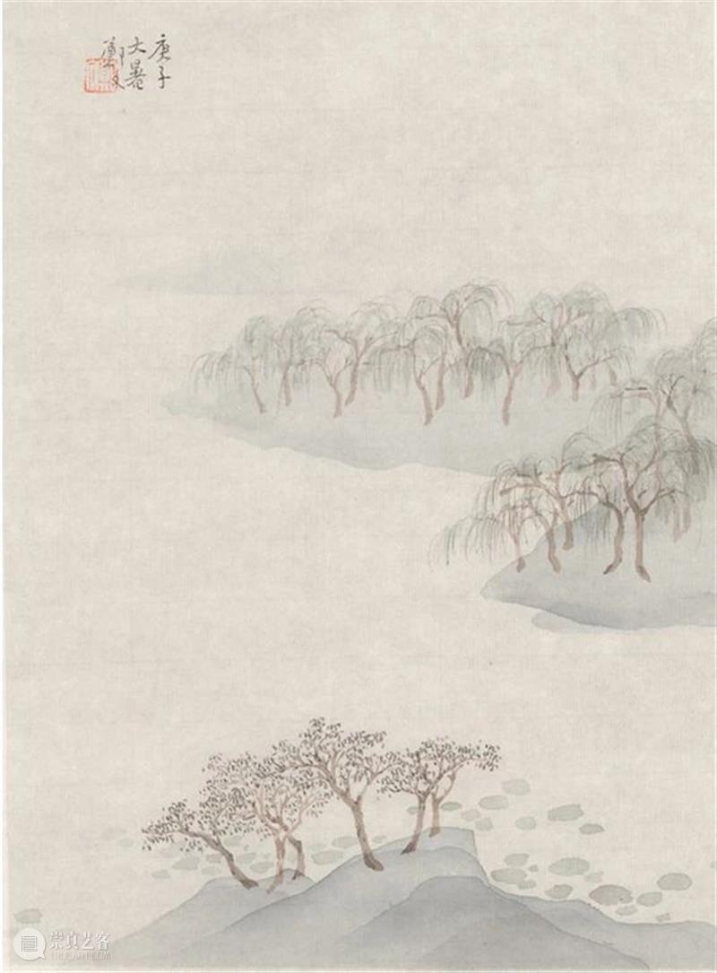 有淡雅之风，怀旷远之度——郑文山水画谈片 | 徐明松 怀旷远之度 郑文 山水画 徐明松 片文 海报 画面 代表 未来数字 时代 崇真艺客