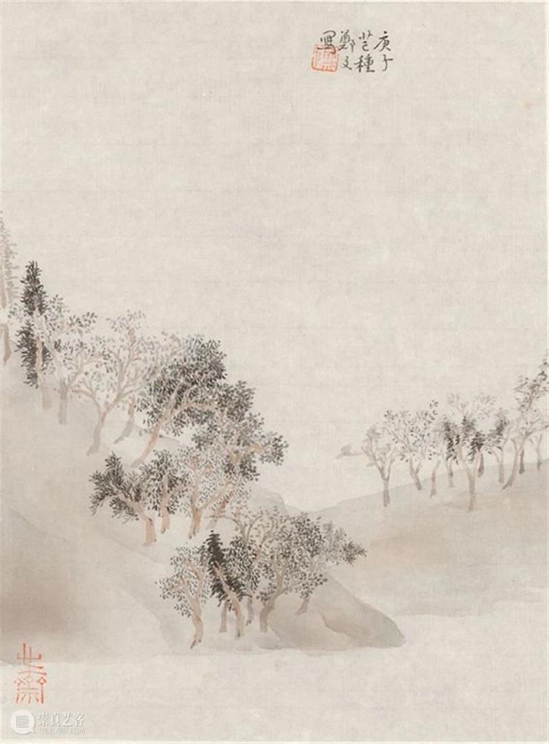 有淡雅之风，怀旷远之度——郑文山水画谈片 | 徐明松 怀旷远之度 郑文 山水画 徐明松 片文 海报 画面 代表 未来数字 时代 崇真艺客