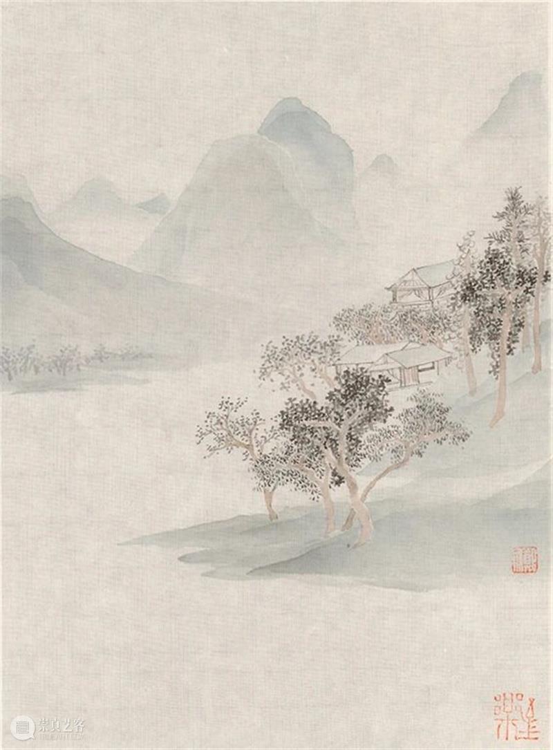 有淡雅之风，怀旷远之度——郑文山水画谈片 | 徐明松 怀旷远之度 郑文 山水画 徐明松 片文 海报 画面 代表 未来数字 时代 崇真艺客