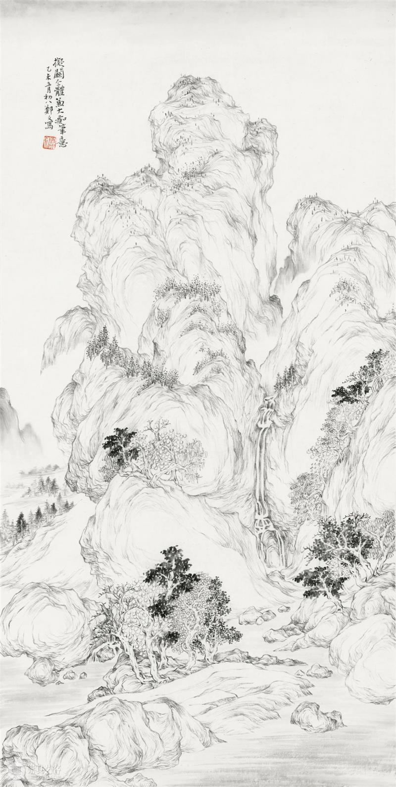 有淡雅之风，怀旷远之度——郑文山水画谈片 | 徐明松 怀旷远之度 郑文 山水画 徐明松 片文 海报 画面 代表 未来数字 时代 崇真艺客