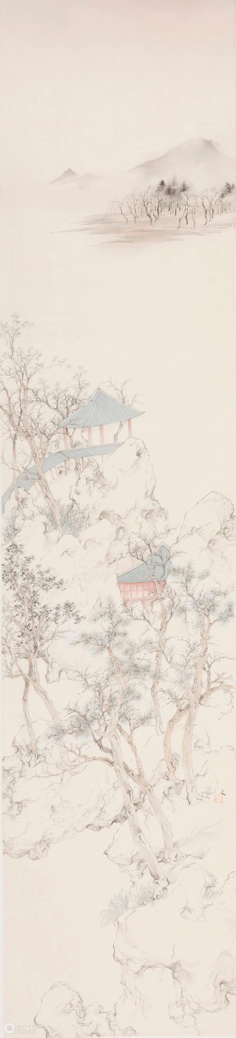 有淡雅之风，怀旷远之度——郑文山水画谈片 | 徐明松 怀旷远之度 郑文 山水画 徐明松 片文 海报 画面 代表 未来数字 时代 崇真艺客