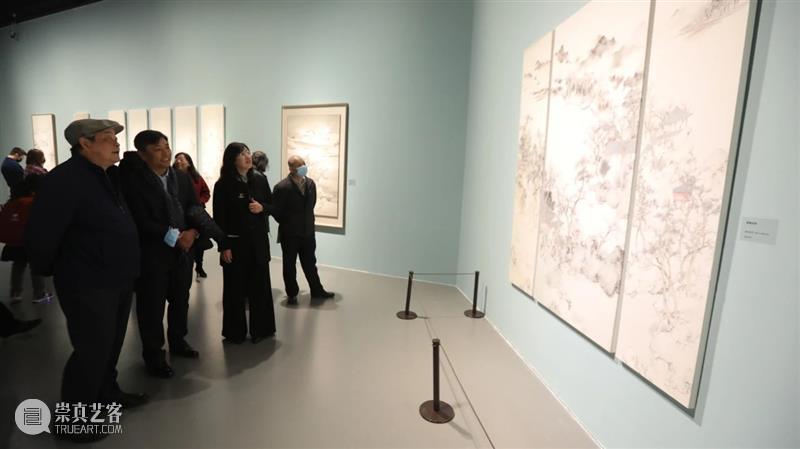 静观万象——郑文山水画展 开幕现场 万象 郑文 山水 画展 现场 刘海粟美术馆 个人 区域 画格 文心 崇真艺客