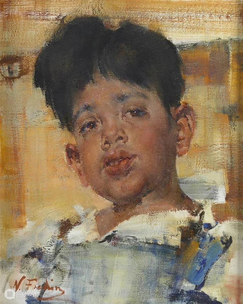 绘画丨灵动的双眸——费欣作品精选 崇真艺客
