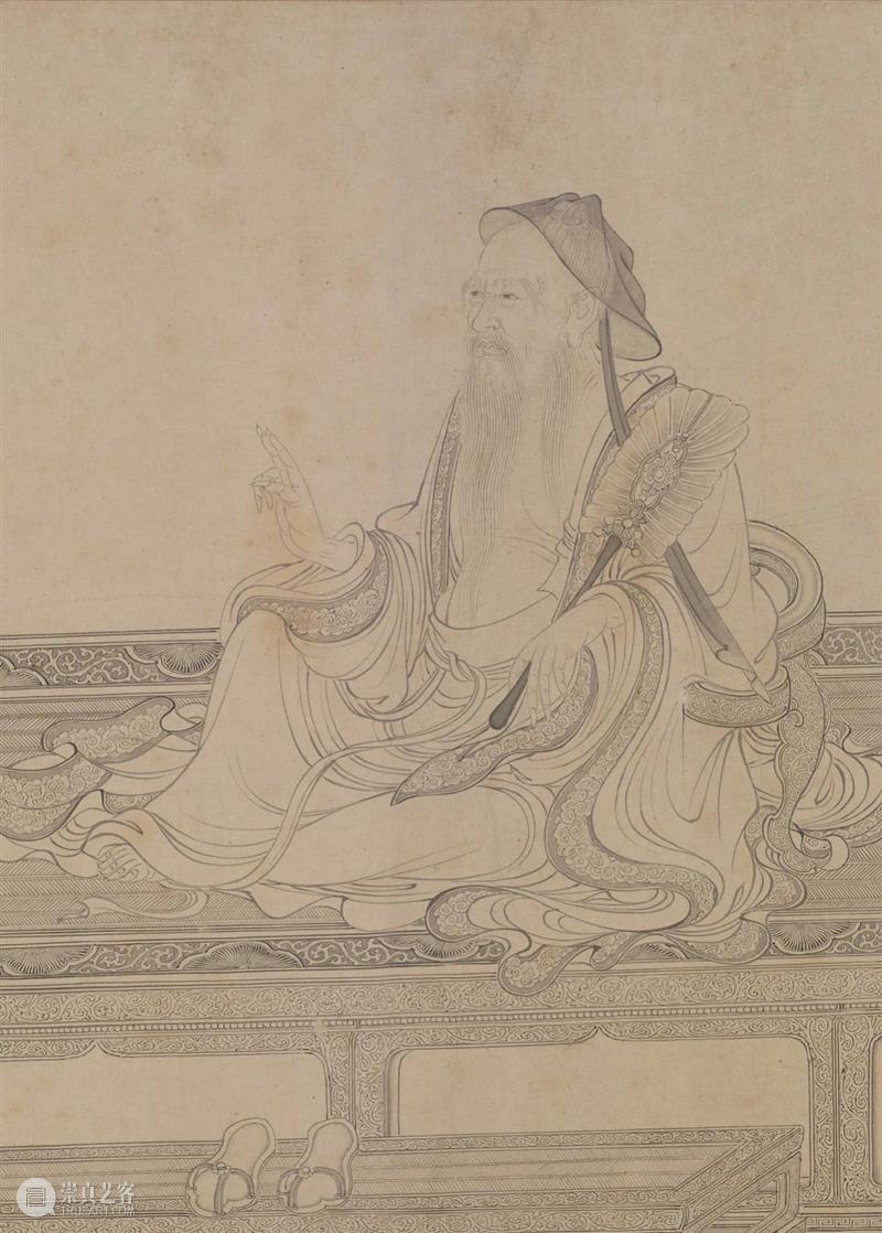 高清赏古画：故宫博物院藏维摩演教图卷免费下载 维摩演教图卷 故宫博物院 古画 纸本 白描 人物 TIFF 图像 维摩演教图 维摩诘所说经 崇真艺客