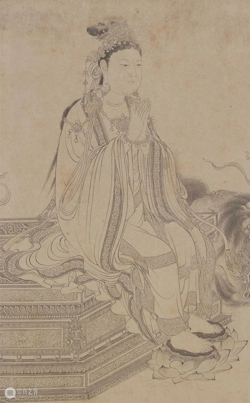 高清赏古画：故宫博物院藏维摩演教图卷免费下载 维摩演教图卷 故宫博物院 古画 纸本 白描 人物 TIFF 图像 维摩演教图 维摩诘所说经 崇真艺客