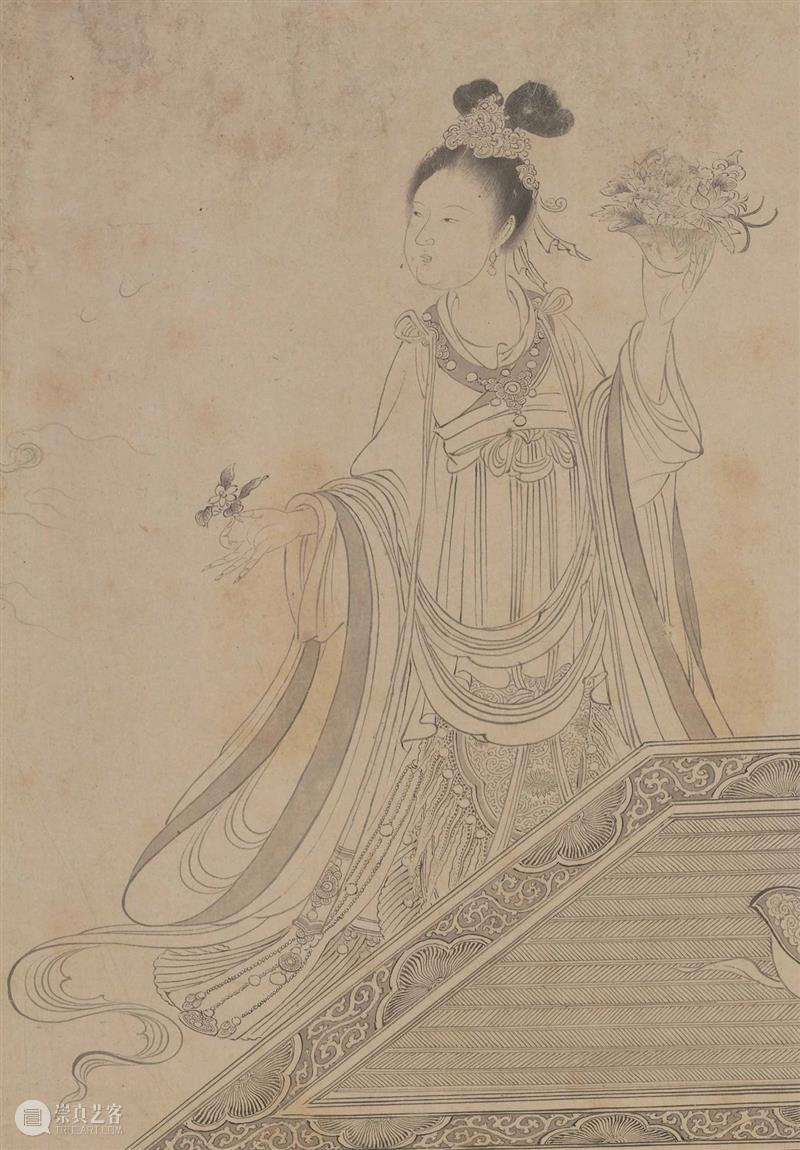 高清赏古画：故宫博物院藏维摩演教图卷免费下载 维摩演教图卷 故宫博物院 古画 纸本 白描 人物 TIFF 图像 维摩演教图 维摩诘所说经 崇真艺客