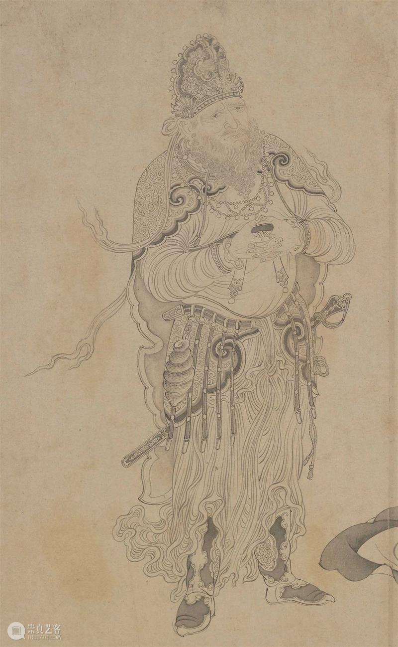 高清赏古画：故宫博物院藏维摩演教图卷免费下载 维摩演教图卷 故宫博物院 古画 纸本 白描 人物 TIFF 图像 维摩演教图 维摩诘所说经 崇真艺客