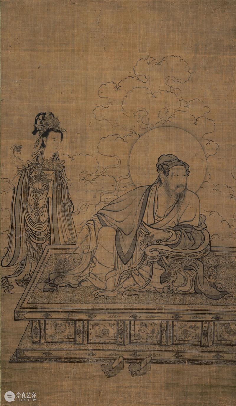 高清赏古画：故宫博物院藏维摩演教图卷免费下载 维摩演教图卷 故宫博物院 古画 纸本 白描 人物 TIFF 图像 维摩演教图 维摩诘所说经 崇真艺客