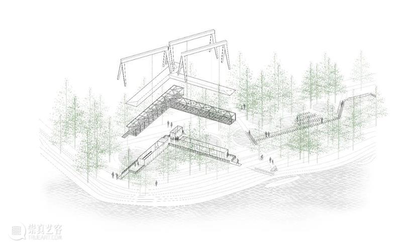 深圳茅洲河悬亭，湿地漫游 / 同济原作设计工作室 深圳 湿地 原作 工作室 同济 茅洲河 章鱼 悬亭静泊 宝安区 茅洲 崇真艺客