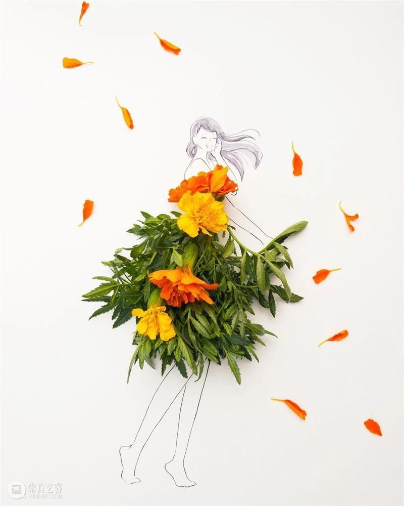 春天，和花瓣裙有个约会 花瓣裙 约会 艺术家 Hanaco Hana sakura 创意 世界 日本 婚纱 崇真艺客