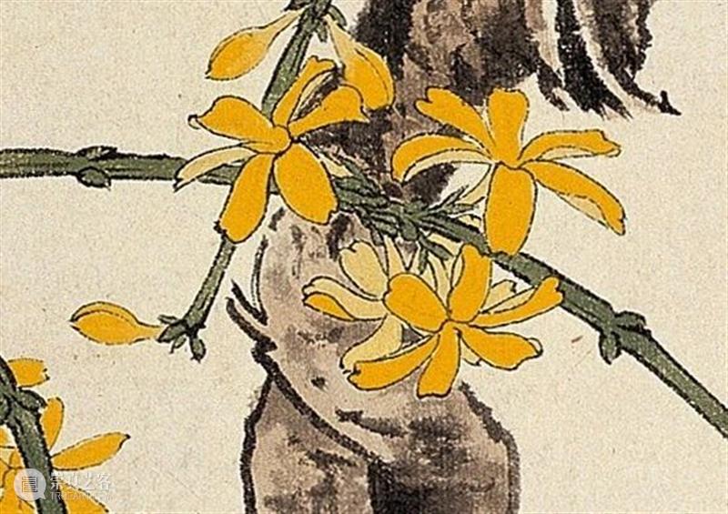 迎春来,品读北京画院藏于非闇《迎春图》 于非闇 北京画院 迎春图 迎春 高磊 北京晚报 北海 画舫斋 画展 消息 崇真艺客
