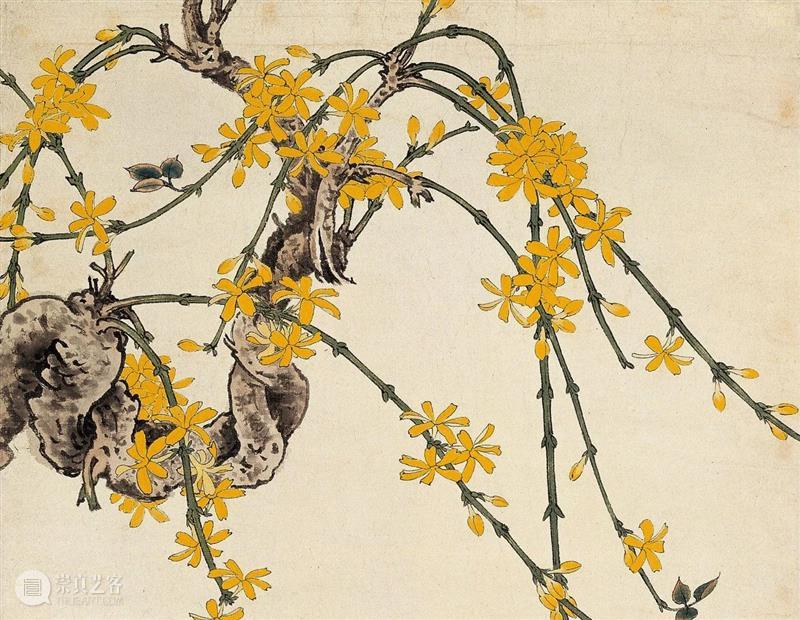 迎春来，品读北京画院藏于非闇《迎春图》 于非闇 北京画院 迎春图 迎春 高磊 北京晚报 北海 画舫斋 画展 消息 崇真艺客