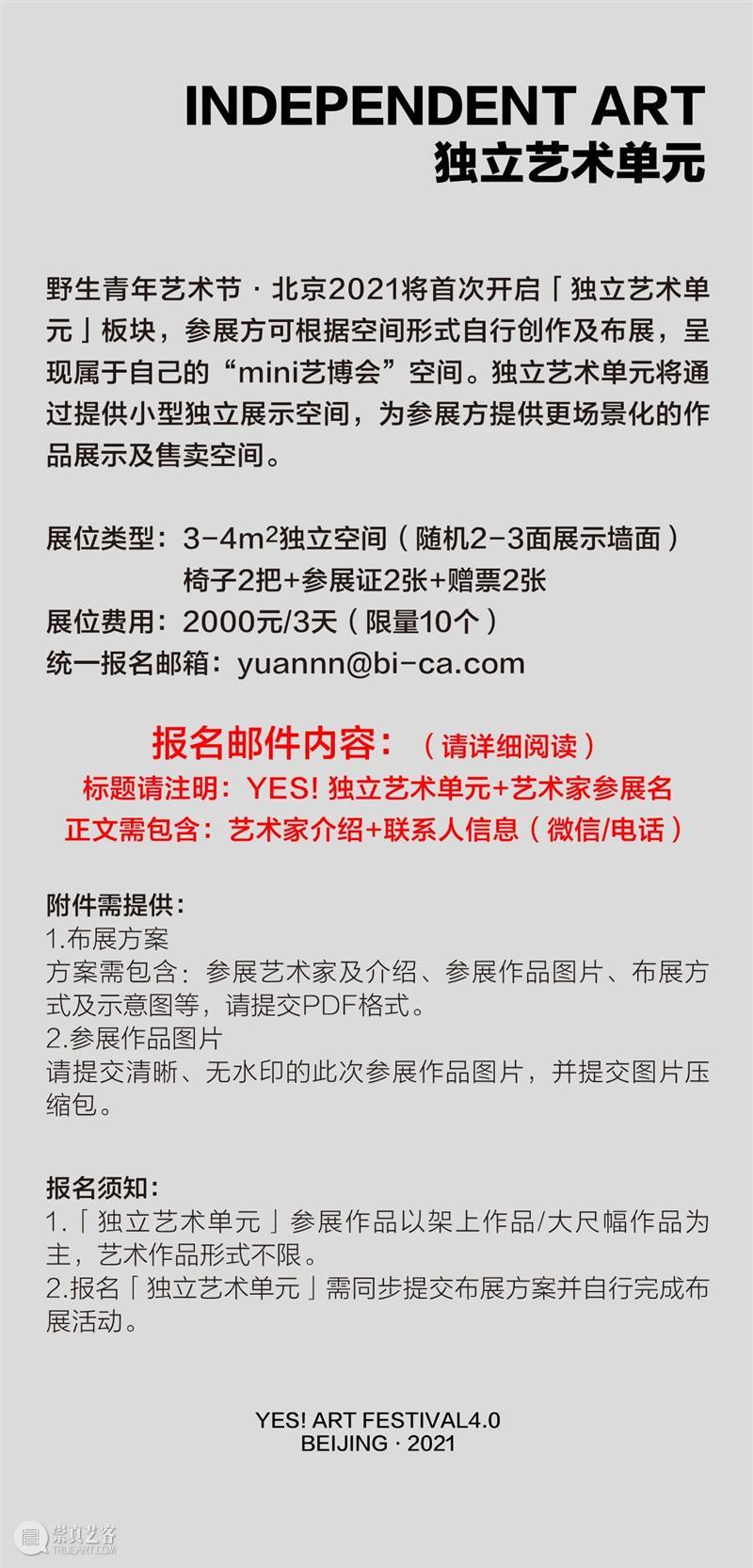 开启报名—北京时代美术馆6月携手2021野生青年艺术节 视频资讯 YAF 青年 艺术节 北京时代美术馆 杭州 纪录 短片 现场 主办方 Islands Art 崇真艺客