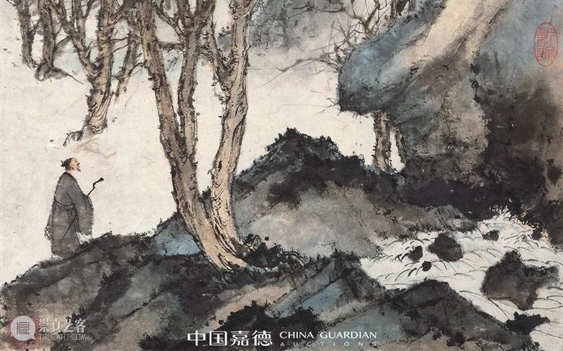 金刚坡下傅抱石丨中国嘉德2021春拍 金刚坡 傅抱石 中国 嘉德 石涛 诗意 山势 云垂 四面 日光 崇真艺客