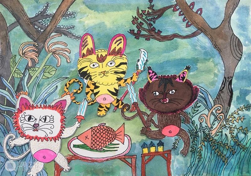 云征集 | “想象力大师”儿童插画大赛投稿作品精选（7） —— “喵星人”系列 想象力 大师 儿童 插画 作品 大赛 喵星人 系列 童话 主题 崇真艺客