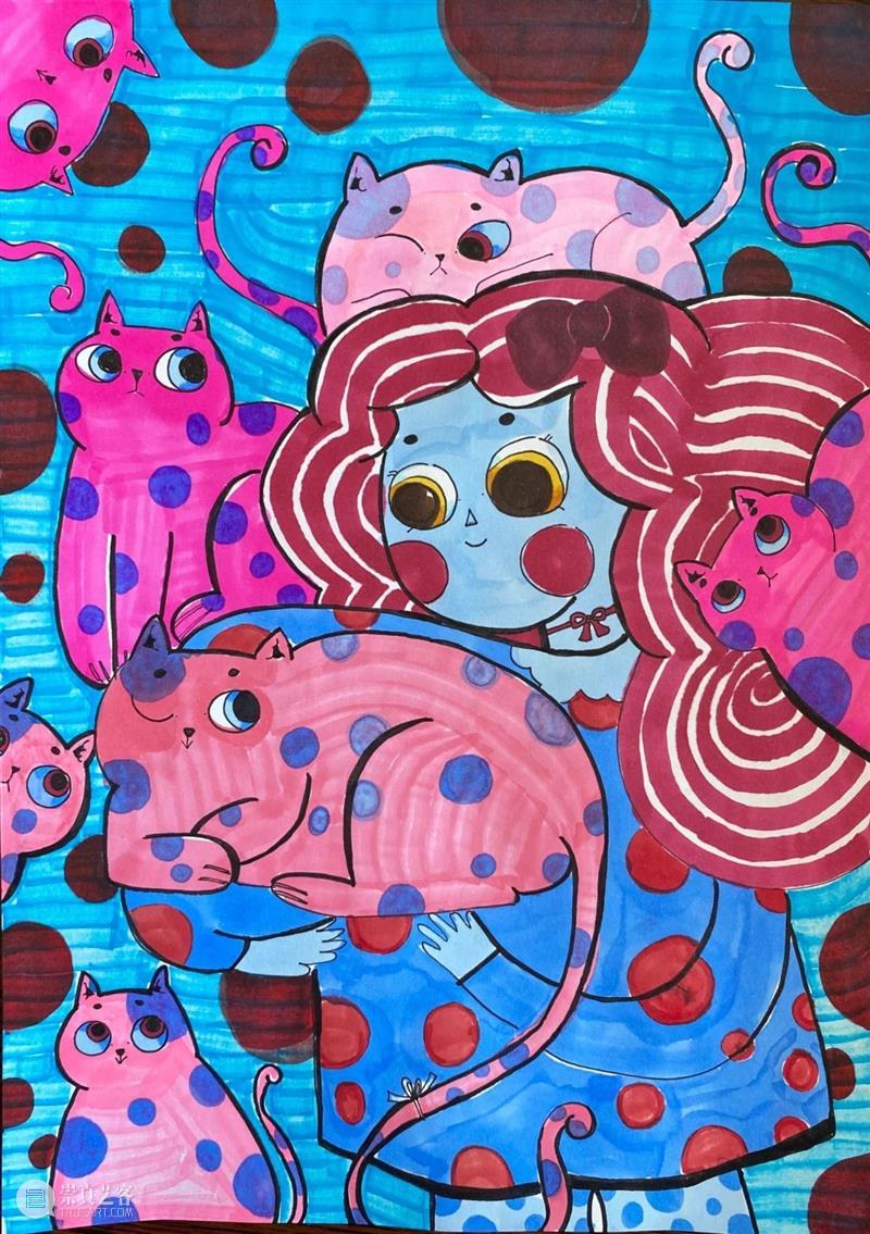 云征集 | “想象力大师”儿童插画大赛投稿作品精选（7） —— “喵星人”系列 想象力 大师 儿童 插画 作品 大赛 喵星人 系列 童话 主题 崇真艺客