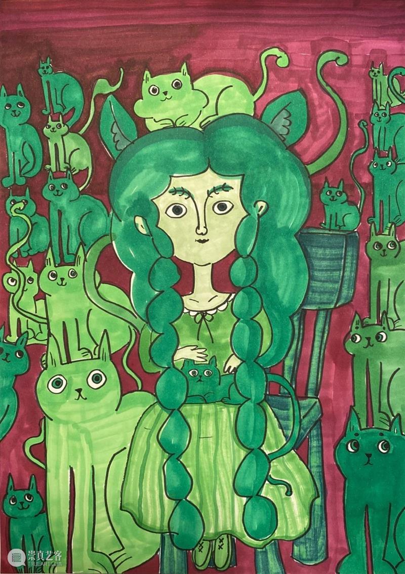 云征集 | “想象力大师”儿童插画大赛投稿作品精选（7） —— “喵星人”系列 想象力 大师 儿童 插画 作品 大赛 喵星人 系列 童话 主题 崇真艺客