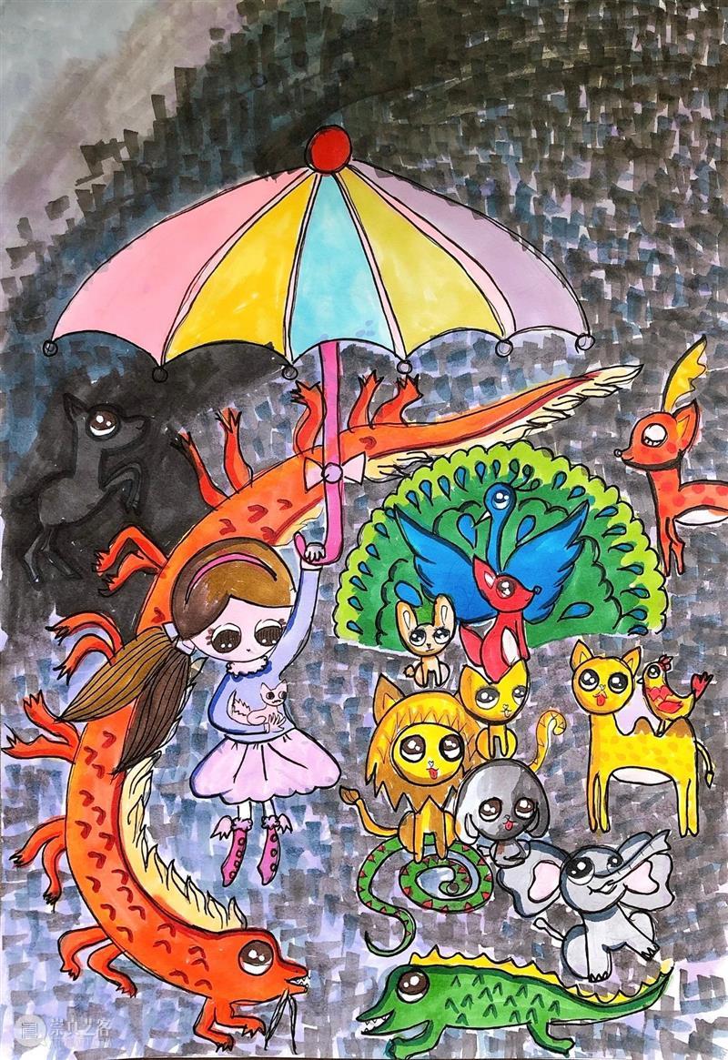 云征集 | “想象力大师”儿童插画大赛投稿作品精选（7） —— “喵星人”系列 想象力 大师 儿童 插画 作品 大赛 喵星人 系列 童话 主题 崇真艺客
