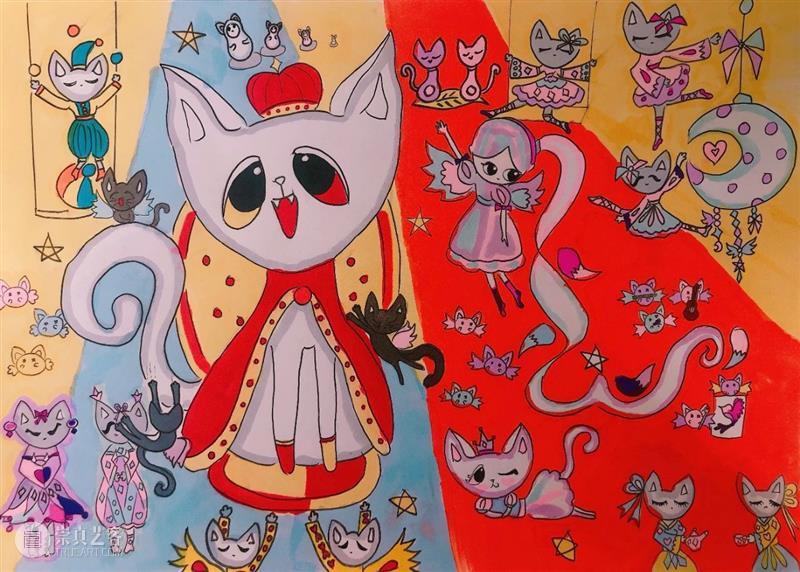 云征集 | “想象力大师”儿童插画大赛投稿作品精选（7） —— “喵星人”系列 想象力 大师 儿童 插画 作品 大赛 喵星人 系列 童话 主题 崇真艺客