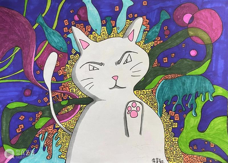 云征集 | “想象力大师”儿童插画大赛投稿作品精选（7） —— “喵星人”系列 想象力 大师 儿童 插画 作品 大赛 喵星人 系列 童话 主题 崇真艺客