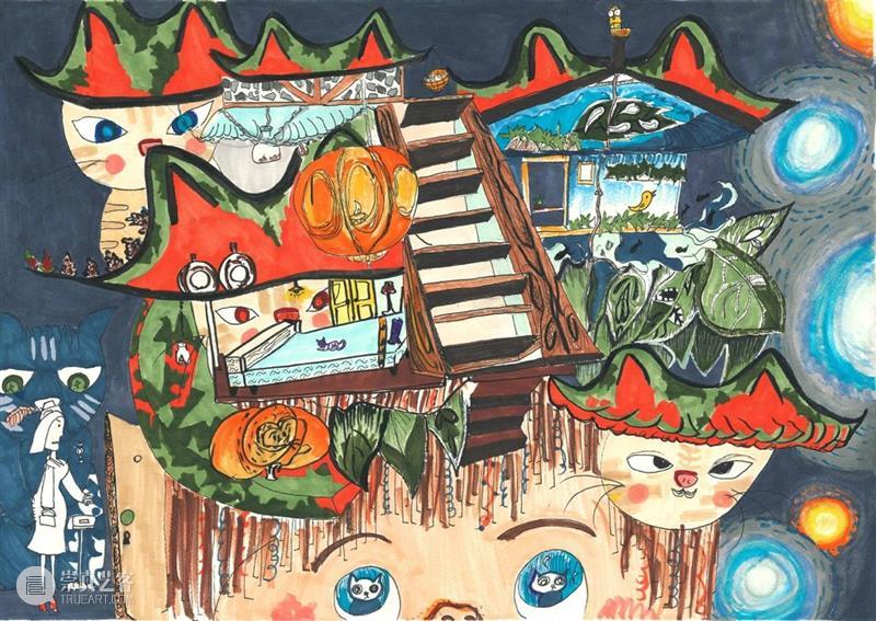 云征集 | “想象力大师”儿童插画大赛投稿作品精选（7） —— “喵星人”系列 想象力 大师 儿童 插画 作品 大赛 喵星人 系列 童话 主题 崇真艺客