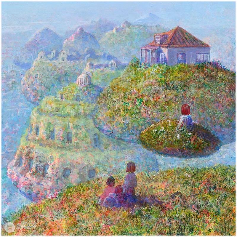 正在展出 | 宫崎骏动画场景原画师井上直久的梦幻世界 井上直久 宫崎骏 场景 动画 画师 梦幻世界 空中花园 丙烯 地方 笔触 崇真艺客