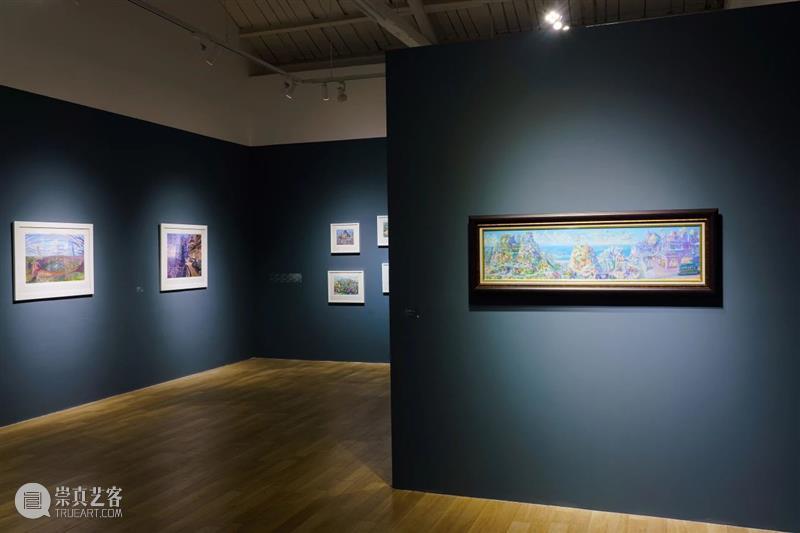 正在展出 | 宫崎骏动画场景原画师井上直久的梦幻世界 井上直久 宫崎骏 场景 动画 画师 梦幻世界 空中花园 丙烯 地方 笔触 崇真艺客