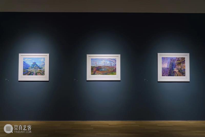 正在展出 | 宫崎骏动画场景原画师井上直久的梦幻世界 井上直久 宫崎骏 场景 动画 画师 梦幻世界 空中花园 丙烯 地方 笔触 崇真艺客