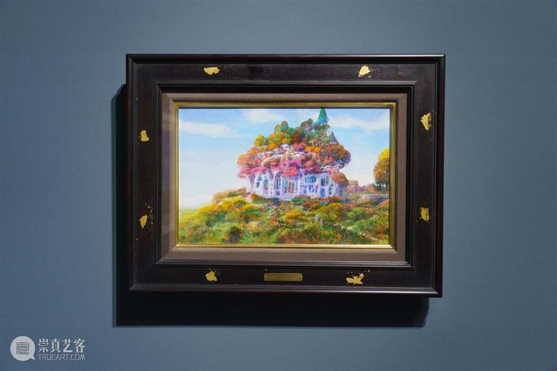 正在展出 | 宫崎骏动画场景原画师井上直久的梦幻世界 井上直久 宫崎骏 场景 动画 画师 梦幻世界 空中花园 丙烯 地方 笔触 崇真艺客