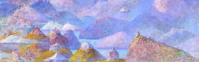 正在展出 | 宫崎骏动画场景原画师井上直久的梦幻世界 井上直久 宫崎骏 场景 动画 画师 梦幻世界 空中花园 丙烯 地方 笔触 崇真艺客