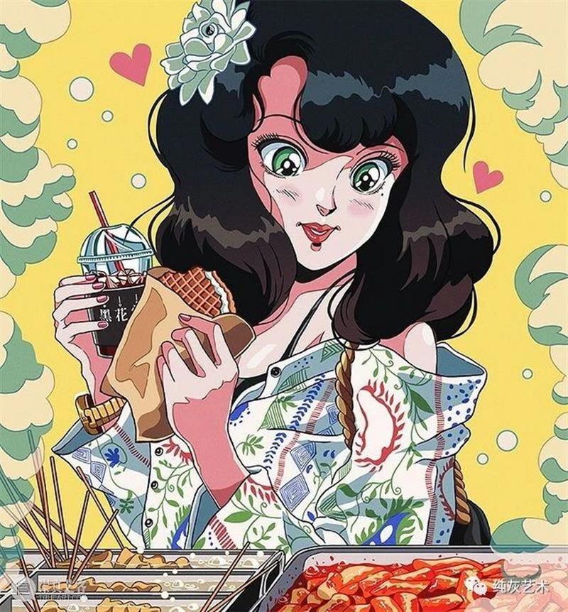 有怀旧青春气息的少女插画 插画 青春 气息 少女 韩国 插画师 风格 动漫 黄金 年代 崇真艺客