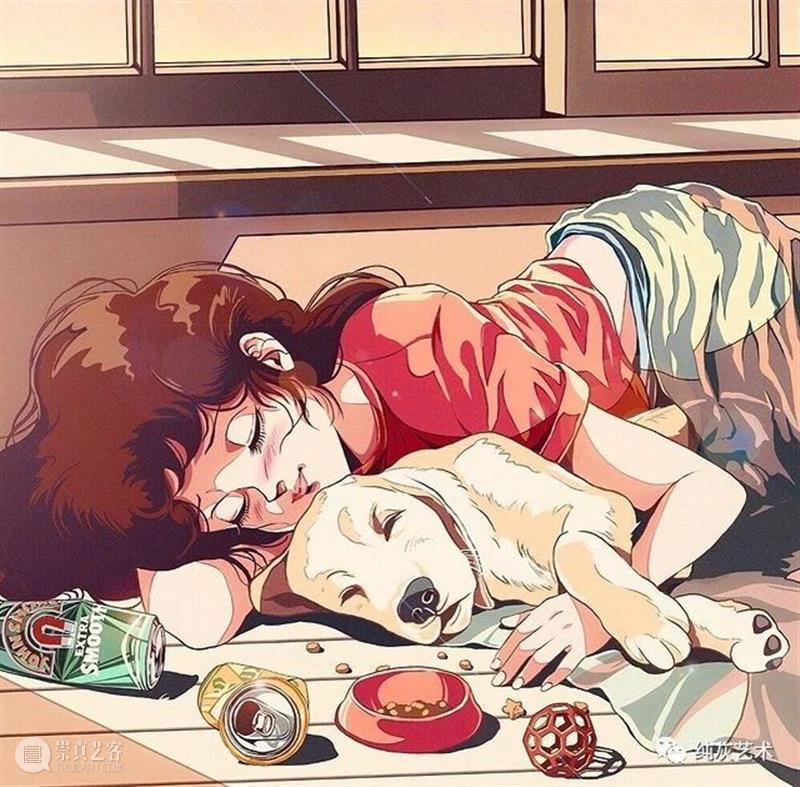 有怀旧青春气息的少女插画 插画 青春 气息 少女 韩国 插画师 风格 动漫 黄金 年代 崇真艺客