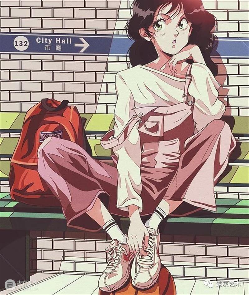 有怀旧青春气息的少女插画 插画 青春 气息 少女 韩国 插画师 风格 动漫 黄金 年代 崇真艺客