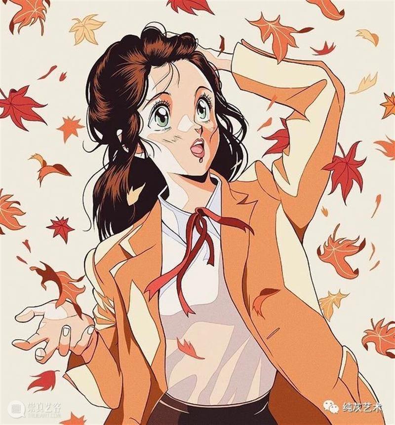 有怀旧青春气息的少女插画 插画 青春 气息 少女 韩国 插画师 风格 动漫 黄金 年代 崇真艺客