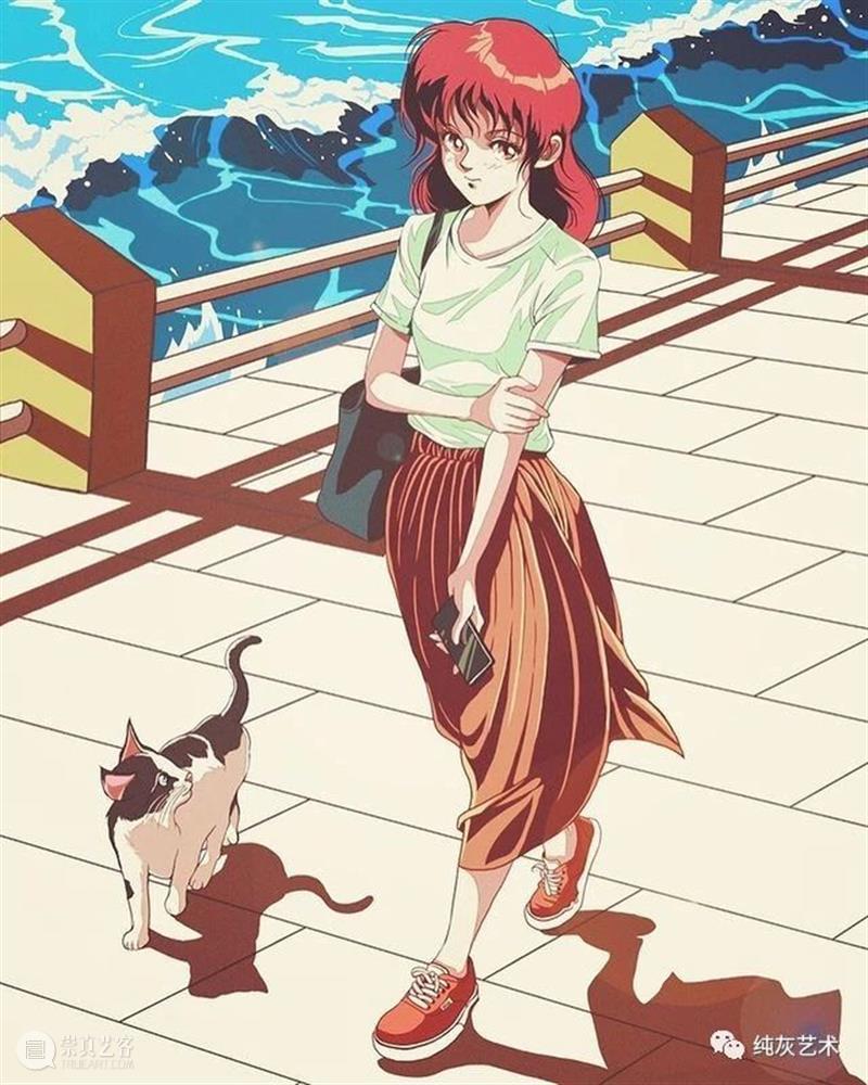 有怀旧青春气息的少女插画 插画 青春 气息 少女 韩国 插画师 风格 动漫 黄金 年代 崇真艺客