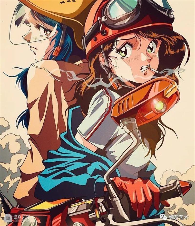 有怀旧青春气息的少女插画 插画 青春 气息 少女 韩国 插画师 风格 动漫 黄金 年代 崇真艺客