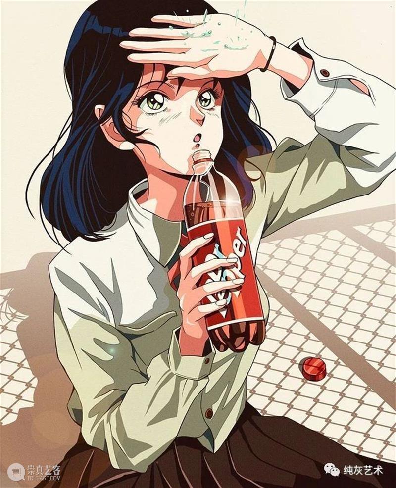 有怀旧青春气息的少女插画 插画 青春 气息 少女 韩国 插画师 风格 动漫 黄金 年代 崇真艺客