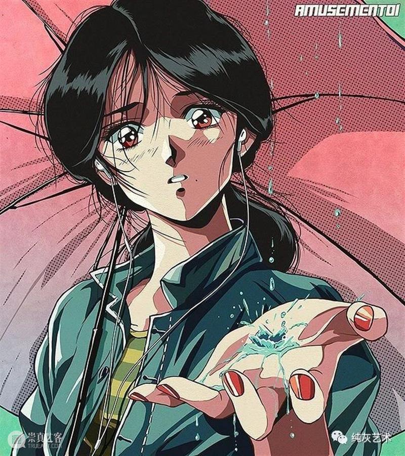 有怀旧青春气息的少女插画 插画 青春 气息 少女 韩国 插画师 风格 动漫 黄金 年代 崇真艺客