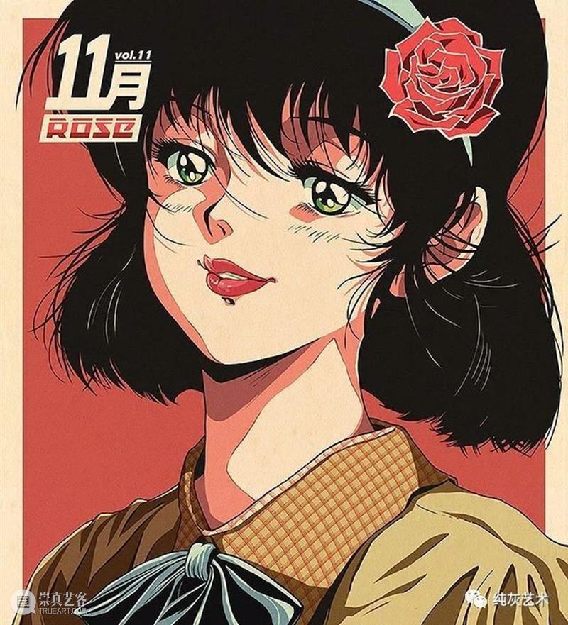 有怀旧青春气息的少女插画 插画 青春 气息 少女 韩国 插画师 风格 动漫 黄金 年代 崇真艺客