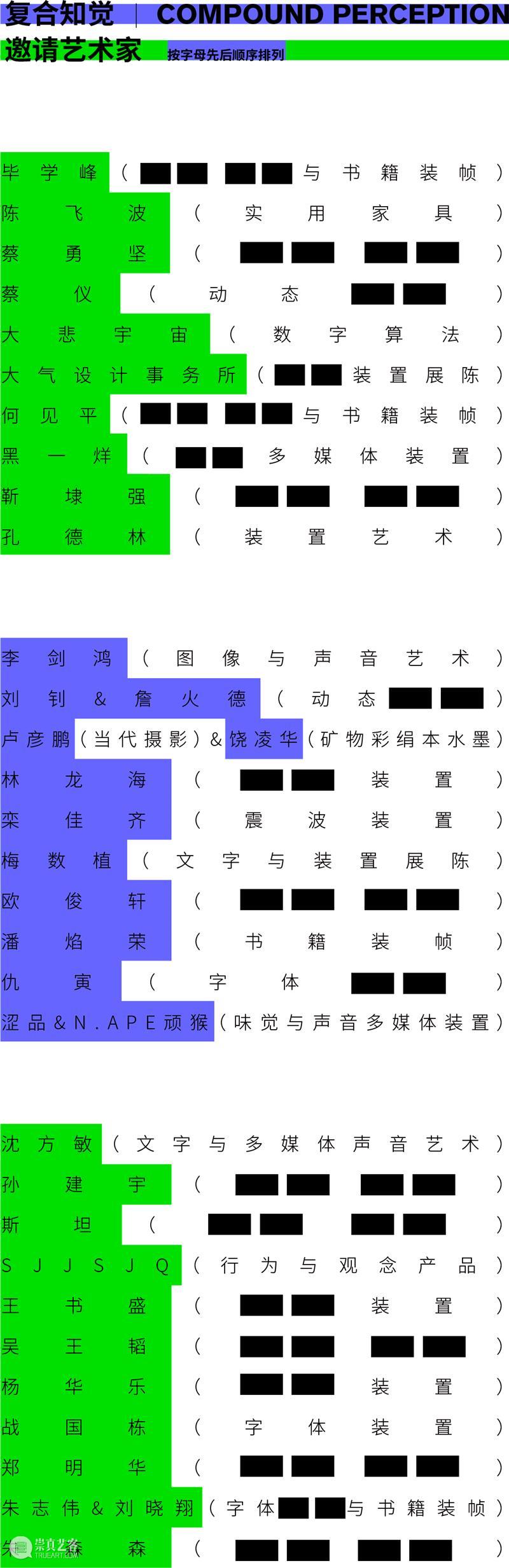 《复合知觉》展览即将开幕 复合知觉 知觉 流程 观众 嘉宾 策展人 声音 沈方敏 李剑鸿 现场即兴 崇真艺客