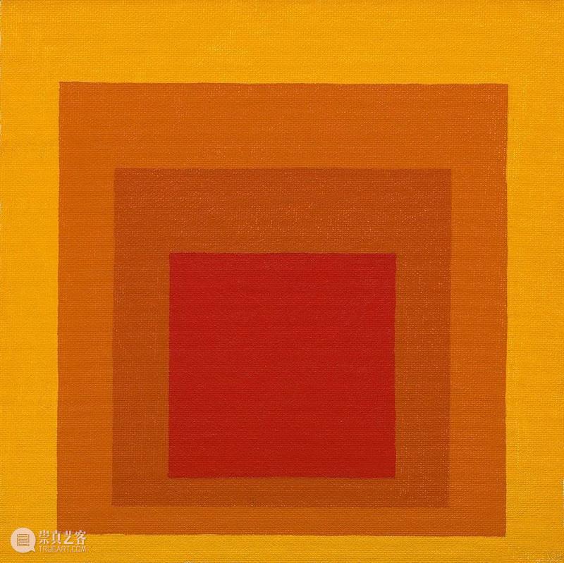 香港巴塞尔 | 约瑟夫·阿尔伯斯（Josef Albers）《向方形致敬》 约瑟夫 阿尔伯斯 Albers 向方形致敬 香港 巴塞尔 习作 方形 梅森耐特 纤维板 崇真艺客