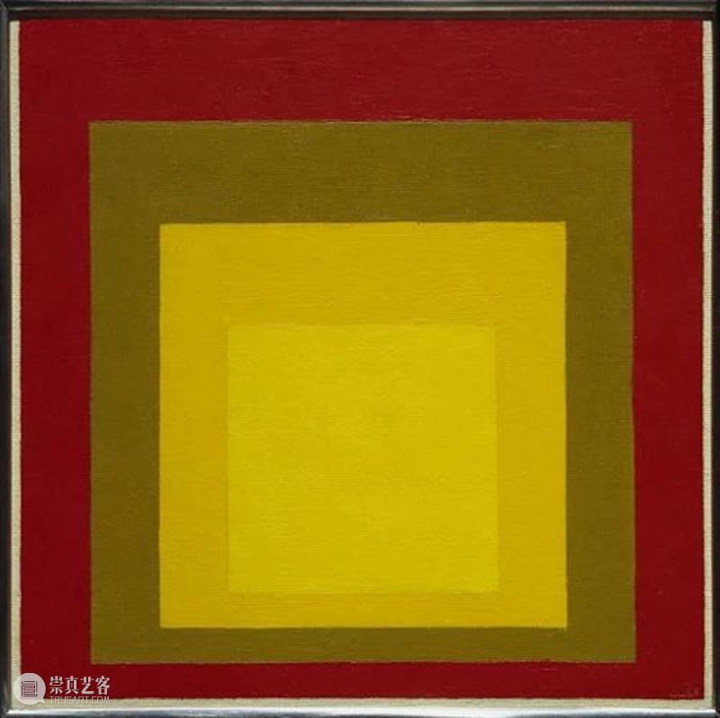 香港巴塞尔 | 约瑟夫·阿尔伯斯（Josef Albers）《向方形致敬》 约瑟夫 阿尔伯斯 Albers 向方形致敬 香港 巴塞尔 习作 方形 梅森耐特 纤维板 崇真艺客