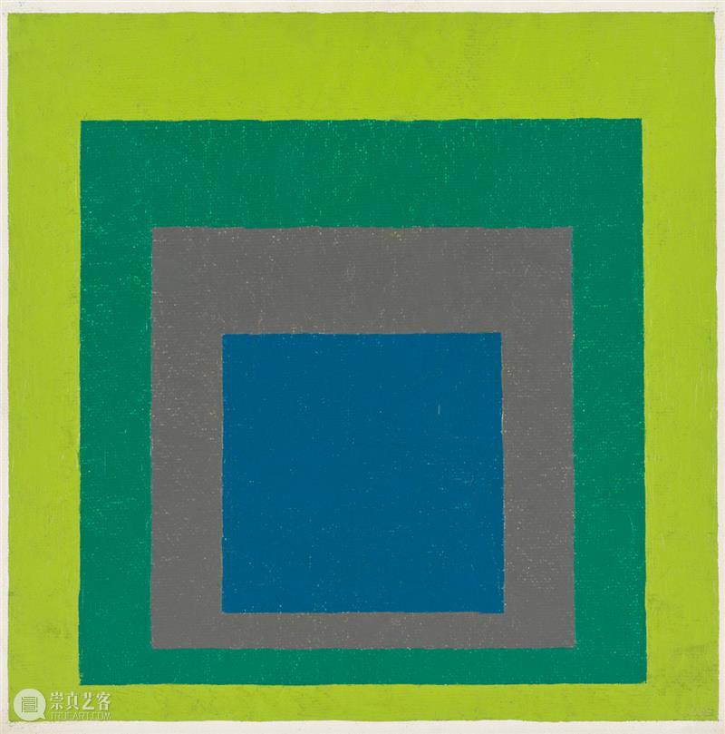 香港巴塞尔 | 约瑟夫·阿尔伯斯（Josef Albers）《向方形致敬》 约瑟夫 阿尔伯斯 Albers 向方形致敬 香港 巴塞尔 习作 方形 梅森耐特 纤维板 崇真艺客