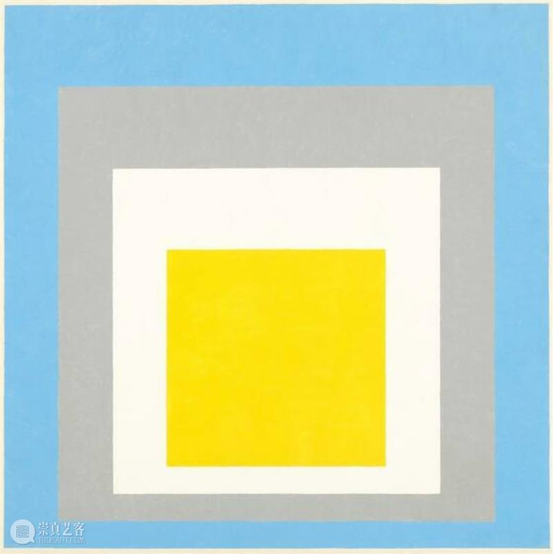 香港巴塞尔 | 约瑟夫·阿尔伯斯（Josef Albers）《向方形致敬》 约瑟夫 阿尔伯斯 Albers 向方形致敬 香港 巴塞尔 习作 方形 梅森耐特 纤维板 崇真艺客